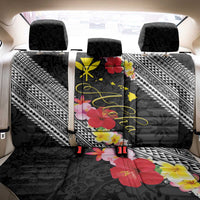 Aloha Hawaii Hibiscus and Plumeria Flowers Back Car Seat Cover Kanaka Maoli Tattoo Polynesian Pattern LT03 - Polynesian Pride