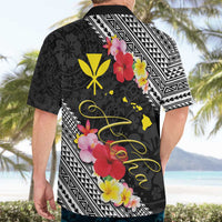 Aloha Hawaii Hibiscus and Plumeria Flowers Hawaiian Shirt Kanaka Maoli Tattoo Polynesian Pattern LT03 - Polynesian Pride