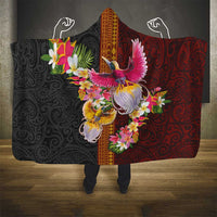 Papua New Guinea Birds and Frangipani Hooded Blanket Melanesian Art Tattoos LT03 - Polynesian Pride