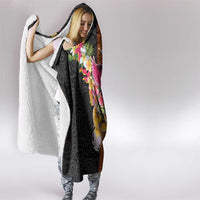 Papua New Guinea Birds and Frangipani Hooded Blanket Melanesian Art Tattoos LT03 - Polynesian Pride