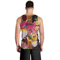Papua New Guinea Birds and Frangipani Men Tank Top Melanesian Art Tattoos LT03 - Polynesian Pride