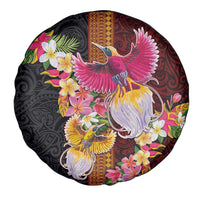 Papua New Guinea Birds and Frangipani Spare Tire Cover Melanesian Art Tattoos LT03 - Polynesian Pride