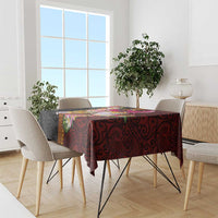 Papua New Guinea Birds and Frangipani Tablecloth Melanesian Art Tattoos - Polynesian Pride