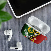 Melanesian Vanuatu Tribal Boar Tusk AirPods Case Tropical Plants and Namele Motifs LT03 - Polynesian Pride