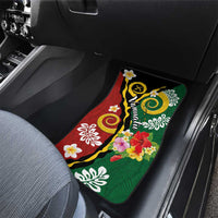 Melanesian Vanuatu Tribal Boar Tusk Car Mats Tropical Plants and Namele Motifs LT03 - Polynesian Pride