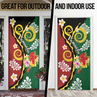 Melanesian Vanuatu Tribal Boar Tusk Door Cover Tropical Plants and Namele Motifs LT03 - Polynesian Pride
