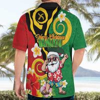Vanuatu Christmas Hawaiian Shirt Funny Santa with Namele and Boar Tusk Tribal LT03 - Polynesian Pride