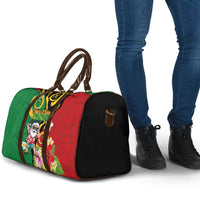 Vanuatu Christmas Travel Bag Funny Santa with Namele and Boar Tusk Tribal LT03 - Polynesian Pride