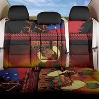 Samoan Siva Afi Back Car Seat Cover Tribal Performers of Samoan Fire Knife Dancing LT03 One Size Black - Polynesian Pride