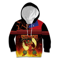 Samoan Siva Afi Kid Hoodie Tribal Performers of Samoan Fire Knife Dancing LT03 Hoodie Black - Polynesian Pride