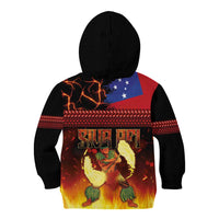 Samoan Siva Afi Kid Hoodie Tribal Performers of Samoan Fire Knife Dancing LT03 - Polynesian Pride
