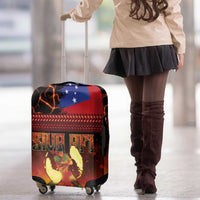 Samoan Siva Afi Luggage Cover Tribal Performers of Samoan Fire Knife Dancing LT03 - Polynesian Pride