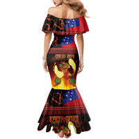 Samoan Siva Afi Mermaid Dress Tribal Performers of Samoan Fire Knife Dancing LT03 - Polynesian Pride