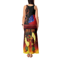 Samoan Siva Afi Tank Maxi Dress Tribal Performers of Samoan Fire Knife Dancing LT03 - Polynesian Pride
