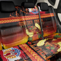 Tahitian Siva Afi Back Car Seat Cover Tribal Performers of Tahitian Fire Knife Dancing LT03 - Polynesian Pride
