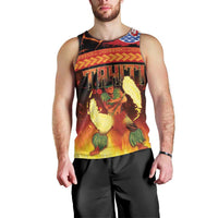 Tahitian Siva Afi Men Tank Top Tribal Performers of Tahitian Fire Knife Dancing LT03 - Polynesian Pride