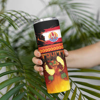 Tahitian Siva Afi Skinny Tumbler Tribal Performers of Tahitian Fire Knife Dancing LT03 - Polynesian Pride