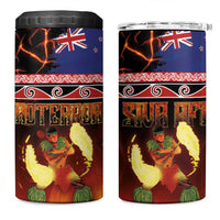 Aotearoa Siva Afi 4 in 1 Can Cooler Tumbler Tribal Performers of Aotearoa Fire Knife Dancing LT03 One Size: 16 oz Black - Polynesian Pride