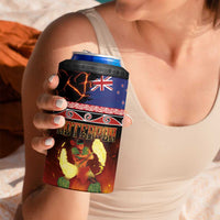 Aotearoa Siva Afi 4 in 1 Can Cooler Tumbler Tribal Performers of Aotearoa Fire Knife Dancing LT03 - Polynesian Pride