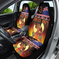 Aotearoa Siva Afi Car Seat Cover Tribal Performers of Aotearoa Fire Knife Dancing LT03 - Polynesian Pride