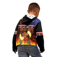 Aotearoa Siva Afi Kid Hoodie Tribal Performers of Aotearoa Fire Knife Dancing LT03 - Polynesian Pride