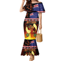 Aotearoa Siva Afi Mermaid Dress Tribal Performers of Aotearoa Fire Knife Dancing LT03 Women Black - Polynesian Pride