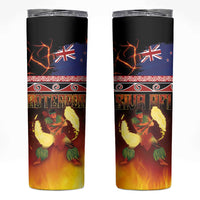 Aotearoa Siva Afi Skinny Tumbler Tribal Performers of Aotearoa Fire Knife Dancing LT03 Black - Polynesian Pride