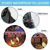 Aotearoa Siva Afi Spare Tire Cover Tribal Performers of Aotearoa Fire Knife Dancing LT03 - Polynesian Pride
