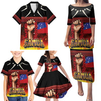 Personalised Samoan Spirit - Samoa Tribal Heritage Family Matching Puletasi and Hawaiian Shirt LT03 - Polynesian Pride