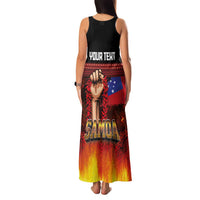 Personalised Samoan Spirit - Samoa Tribal Heritage Family Matching Tank Maxi Dress and Hawaiian Shirt LT03 - Polynesian Pride