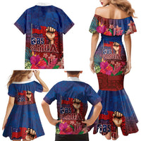 Proud of Samoa Family Matching Mermaid Dress and Hawaiian Shirt Ula Nifo with Samoa 685 and Hibiscus Tapa Tribal Pattern