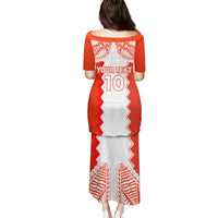Custom Tonga Rugby Family Matching Puletasi and Hawaiian Shirt Ikale Tahi Ngatu Tribal Pattern LT03 - Polynesian Pride
