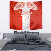 Custom Tonga Rugby Tapestry Ikale Tahi Ngatu Tribal Pattern