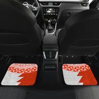 Custom Tonga Rugby Car Mats Ikale Tahi Ngatu Tribal Pattern Half Style