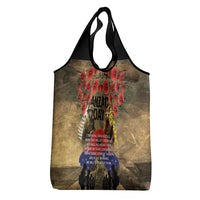 Australia and New Zealand ANZAC Day Grocery Bag Kangaroo and Kiwi Bird Soldier-Honor and Remember Vintage Style LT03 - Polynesian Pride