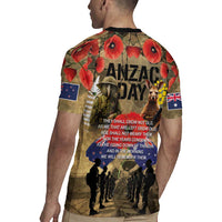 Australia and New Zealand ANZAC Day Rugby Jersey Kangaroo and Kiwi Bird Soldier-Honor and Remember Vintage Style LT03 - Polynesian Pride