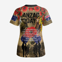 Australia and New Zealand ANZAC Day Scrub Top Kangaroo and Kiwi Bird Soldier-Honor and Remember Vintage Style LT03 - Polynesian Pride