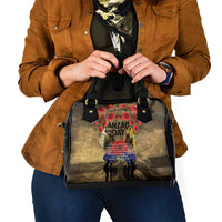 Australia and New Zealand ANZAC Day Shoulder Handbag Kangaroo and Kiwi Bird Soldier-Honor and Remember Vintage Style LT03 - Polynesian Pride