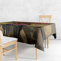 Australia and New Zealand ANZAC Day Tablecloth Kangaroo and Kiwi Bird Soldier-Honor and Remember Vintage Style LT03 - Polynesian Pride
