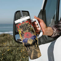 Australia and New Zealand ANZAC Day Tumbler With Handle Kangaroo and Kiwi Bird Soldier-Honor and Remember Vintage Style LT03 - Polynesian Pride
