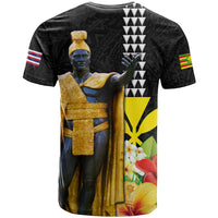 Hawaii King Kamehameha Day T Shirt Kanaka Maoli Hibiscus Flower and Kakau Pattern LT03 - Polynesian Pride