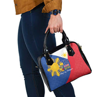Philippines Independence Day Shoulder Handbag Araw ng Kalayaan Polynesian Sun and YAKAN Pattern