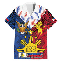 Philippines Independence Day 126th Anniversary Family Matching Mermaid Dress and Hawaiian Shirt Polynesian Pattern National Flag Style LT03 Dad's Shirt - Short Sleeve Red - Polynesian Pride
