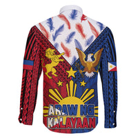 Philippines Independence Day 126th Anniversary Family Matching Off The Shoulder Long Sleeve Dress and Hawaiian Shirt Polynesian Pattern National Flag Style LT03 - Polynesian Pride