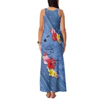 Bula Fiji Hibiscus and Plumeria Flowers Family Matching Tank Maxi Dress and Hawaiian Shirt Tapa Tattoo Polynesian Pattern LT03 - Polynesian Pride