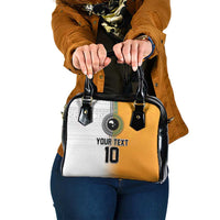 Custom Fiji and Australia Rugby Shoulder Handbag Aboriginal and Fijian Masi Pattern