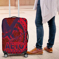 Samoa Pago Pago Aeto Luggage Cover Wingstyle Red-Blue Color - Polynesian Pride