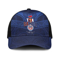 Custom Toa Samoa Rugby Baseball Net Cap Champions Six Eight Five - Polynesian Pride