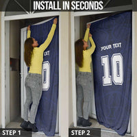 Custom Rugby Toa Samoa Door Cover Champions Six Eight Five - Polynesian Pride