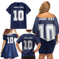 Custom Rugby Toa Samoa Family Matching Off Shoulder Short Dress and Hawaiian Shirt Champions Six Eight Five LT03 - Polynesian Pride